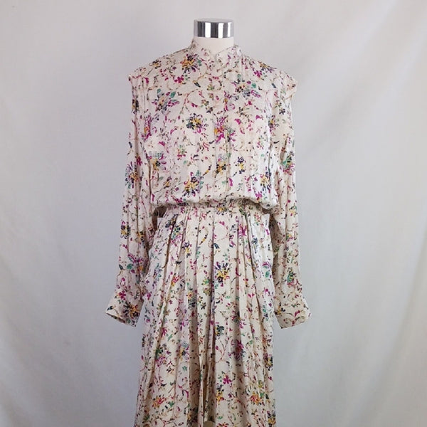 NWT Isabel Marant Ecru Floral Print Dress