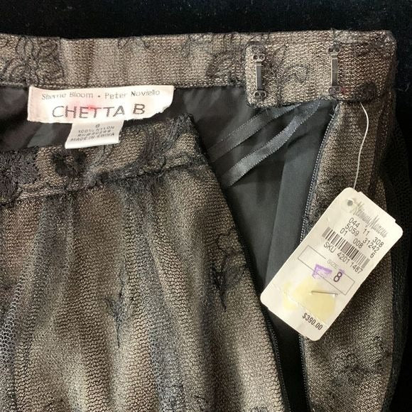 Chetta B NWT Long Black Lace Maxi Skirt