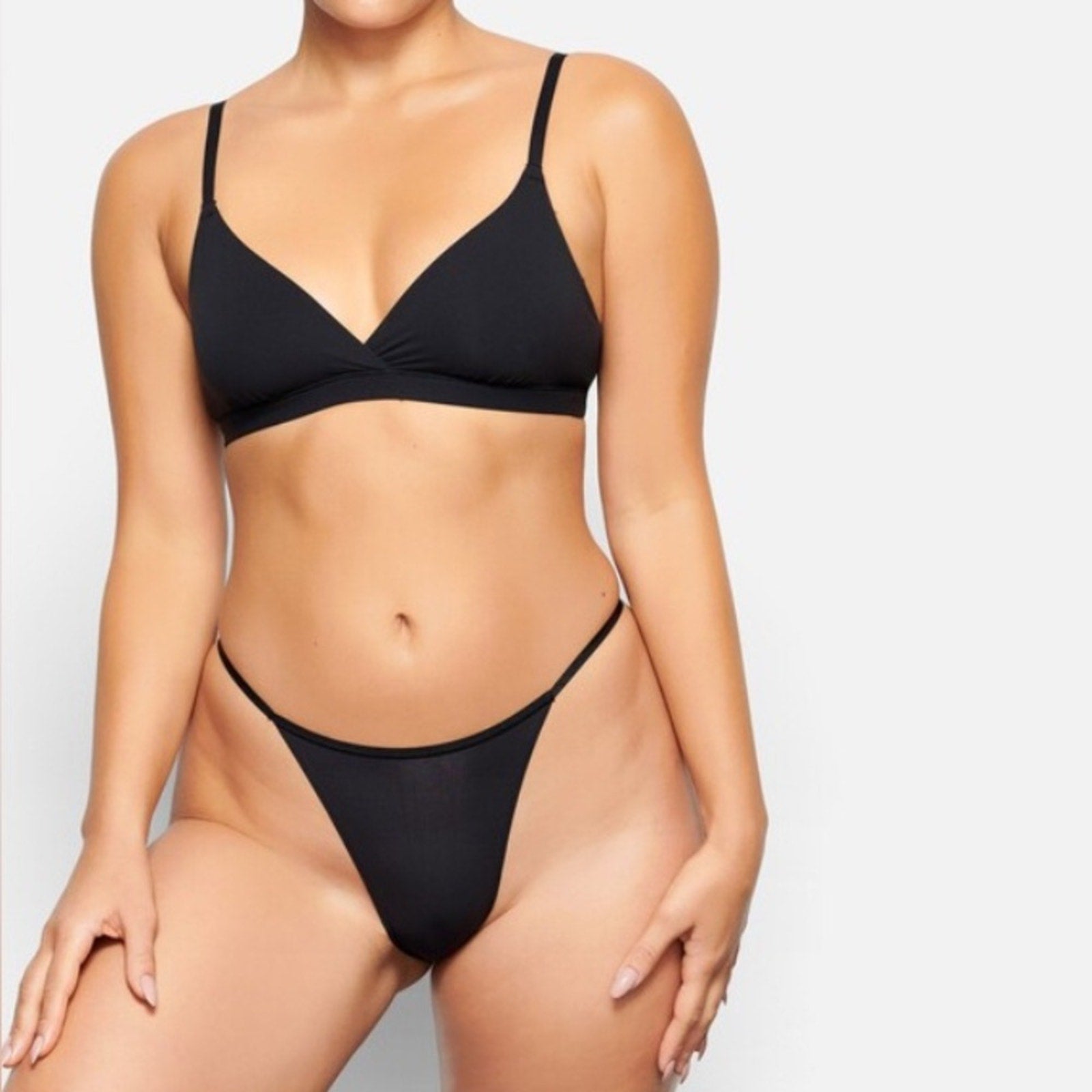 SKIMS Nwt Black Bikini Bottom