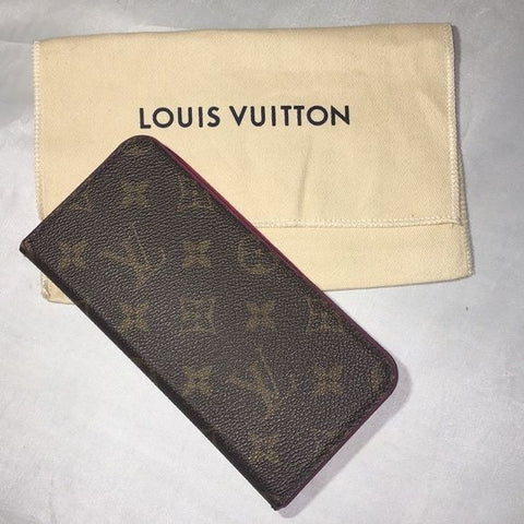 Louis Vuitton iPhone 7 Folio Monogram R Pop Holder