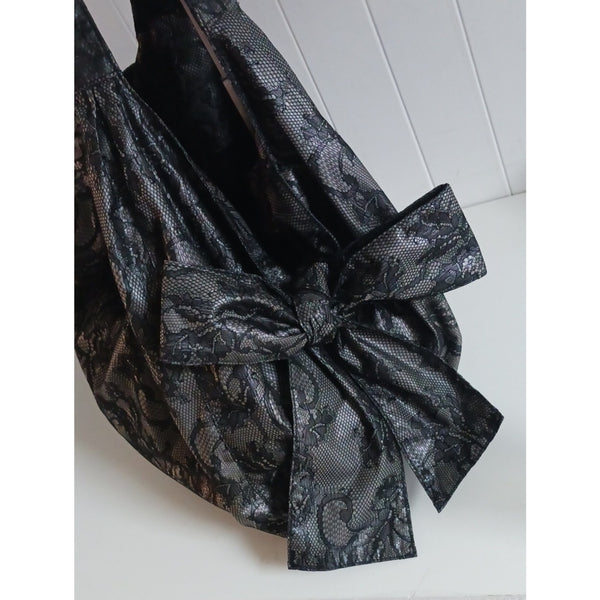 VALENTINO NEW  RARE BLACK LACE NUAGE HOBO