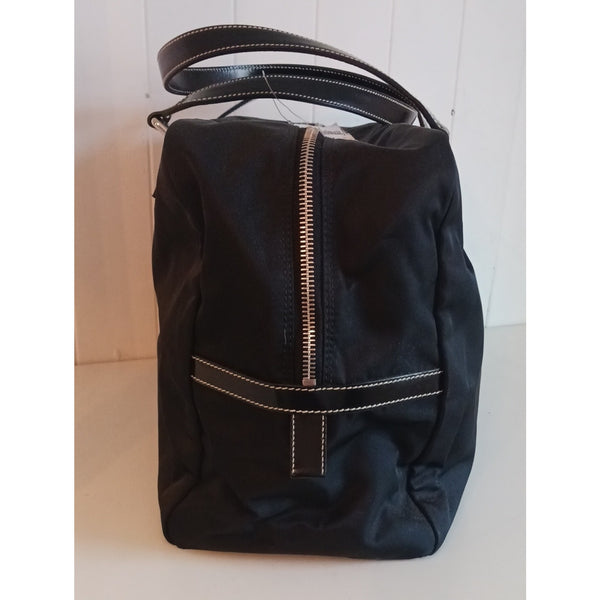 PRADA BLK NYLON NEW LARGE SATCHEL BAG