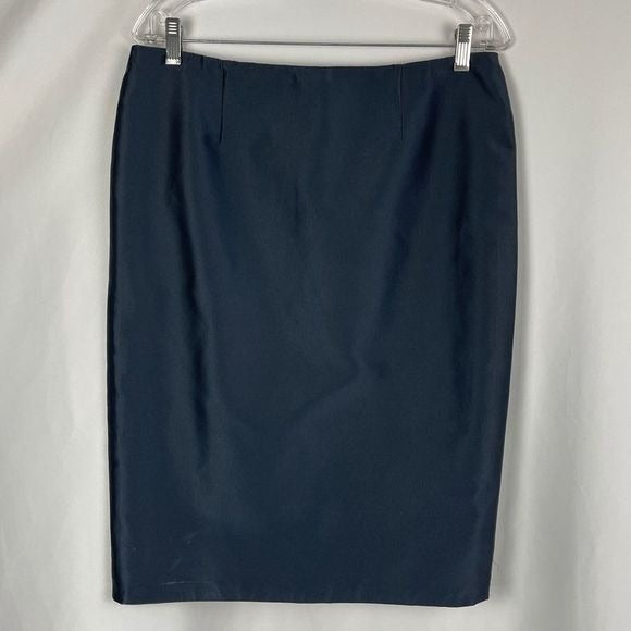 Carolina Herrera navy beaded button jacket and skirt