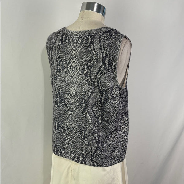 St John Grey Snake Print Jacket/ Shell with Tank