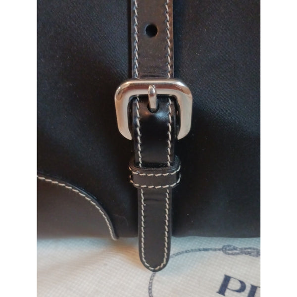 PRADA NEW NYLON Leather /Lock Bag