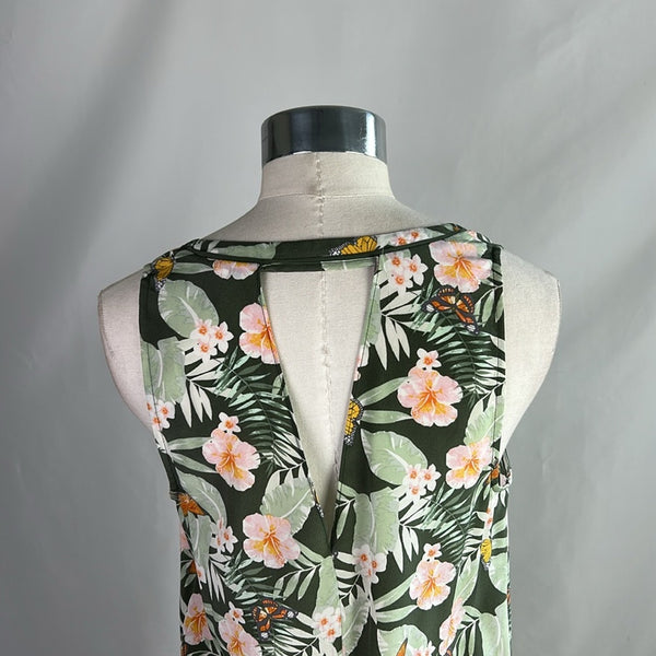 Joie Green Butterfly/ Jungle Silk Dress