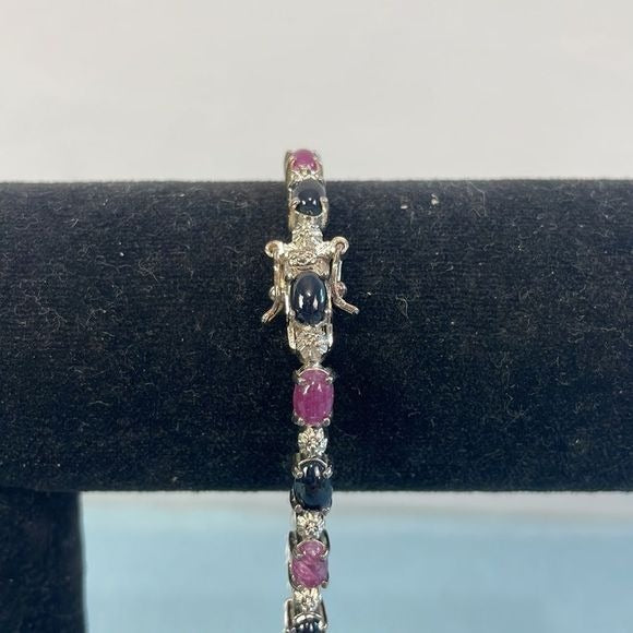 14kt Black and Purple Stone Bracelet
