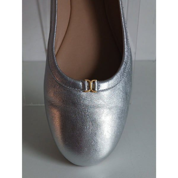 CHLOE NEW SILVER MARCIE BALLERINA FLATS
