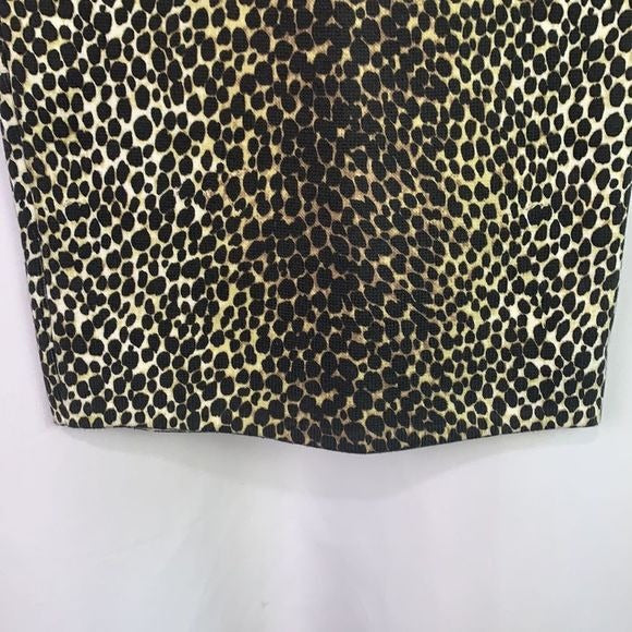 Dolce and Gabbana animal print stretch pencil skirt
