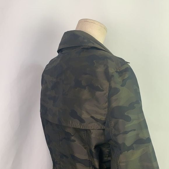 Worth Camo Nylon 3/4 Trench Belt Jacket