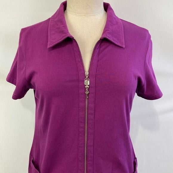 Christian Dior Purple Zip with Charms Dress