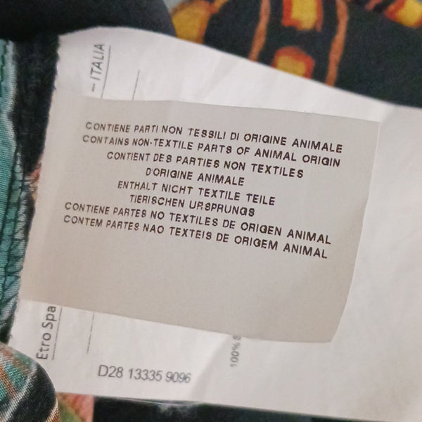 Etro Blk W Floral Print Silk TunicDress.