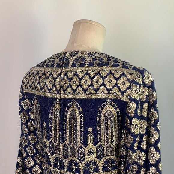 Bob Cunningham 70’s VTG blue silver gown