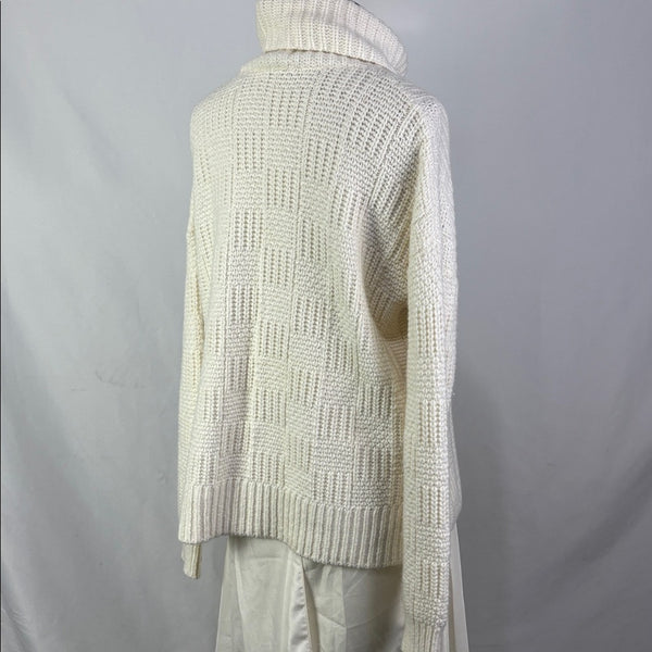 Madewell Cream Chunky Knit Turtleneck