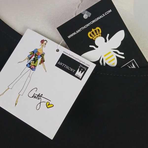 Antthony NWT Black Fringe Top/Skirt Set