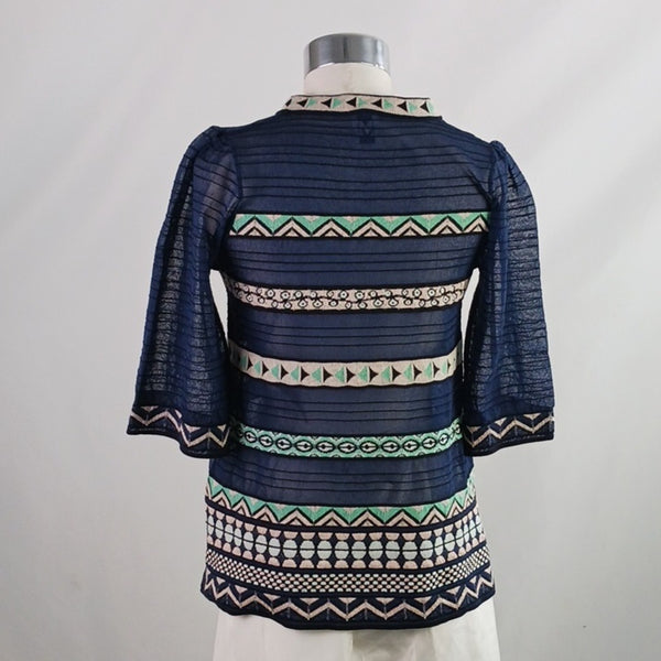 Missoni Navy W Print Sweater.