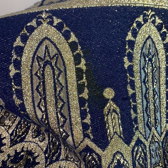 Bob Cunningham 70’s VTG blue silver gown