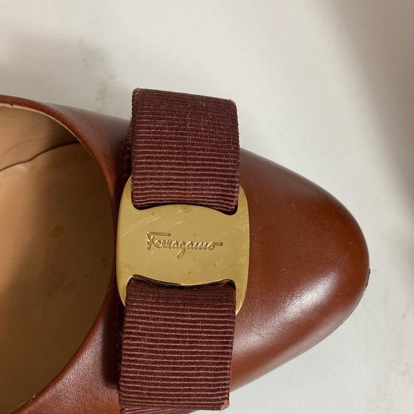 Salvatore Ferragamo Brown Wedges