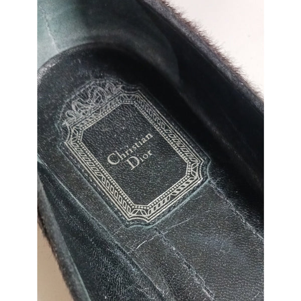 CHRISTIAN DIOR ANIMAL PRINT  PONY SHOES.