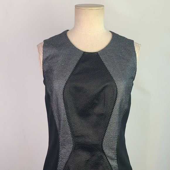 Hugo Boss NWT black grey sheath dress