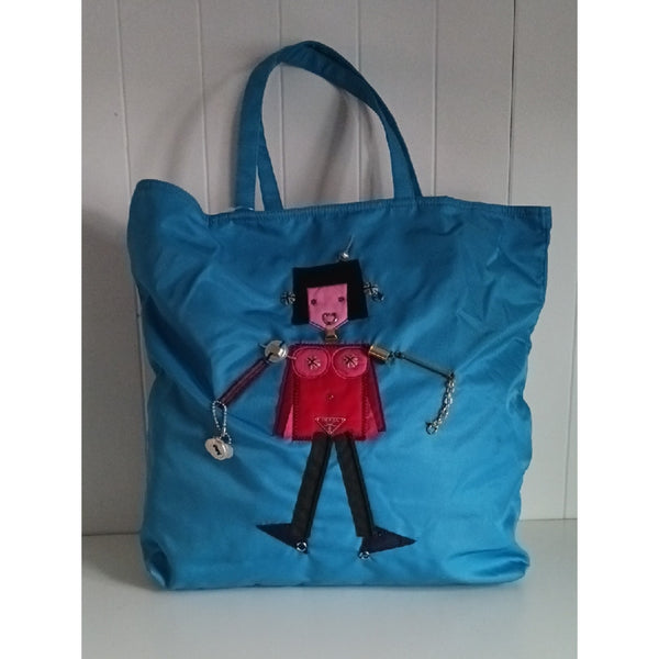 PRADA NEW ROBOT NYLON TOTE.