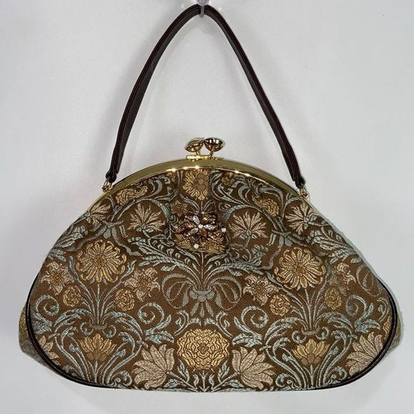 Glenda Geis Tapestry Print w/ Kiss Lock Bag