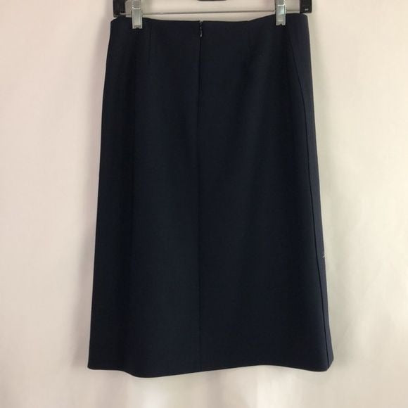 Victoria Beckham Navy MIDI Skirt