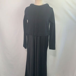 Alysi NWT Black Maxi Dress with Hood