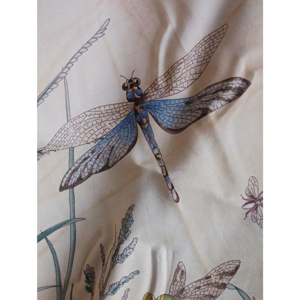 GUCCI VINTAGE FLORAL Insect Print Silk Scarf