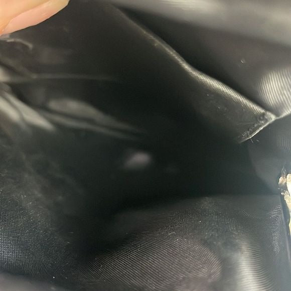 Small Black With Fringe Bag