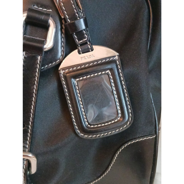 PRADA NEW NYLON Leather /Lock Bag