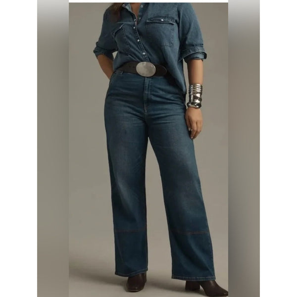NWT ANTHROPOLOGIE WIDE LEG JEANS