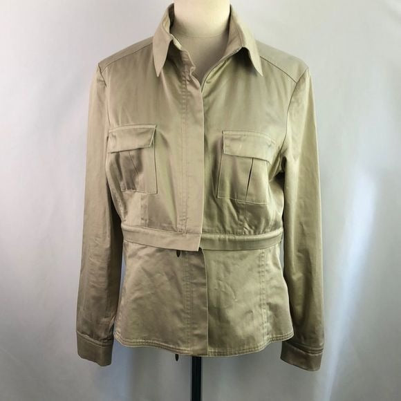 Ann Fontaine Tan Convertible Jacket
