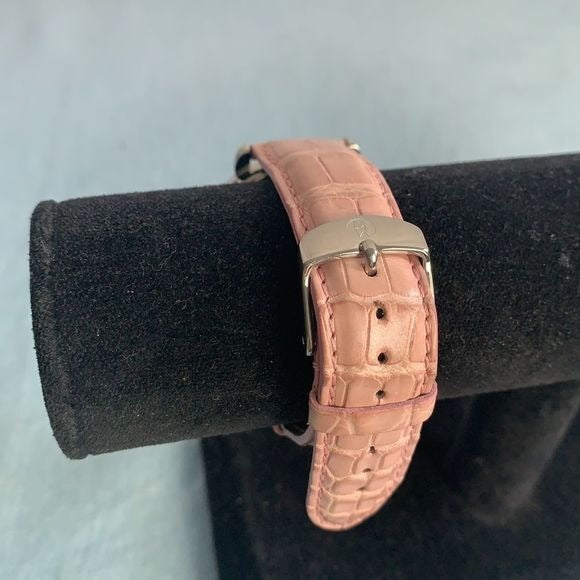 Michele CSX mother of pearl face pink watch