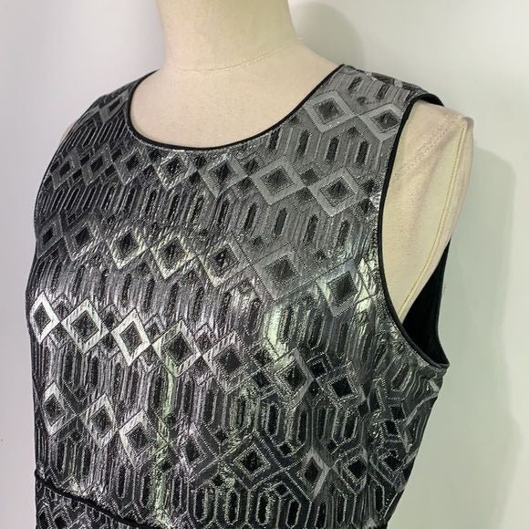 Tory Burch silver print sheath dress
