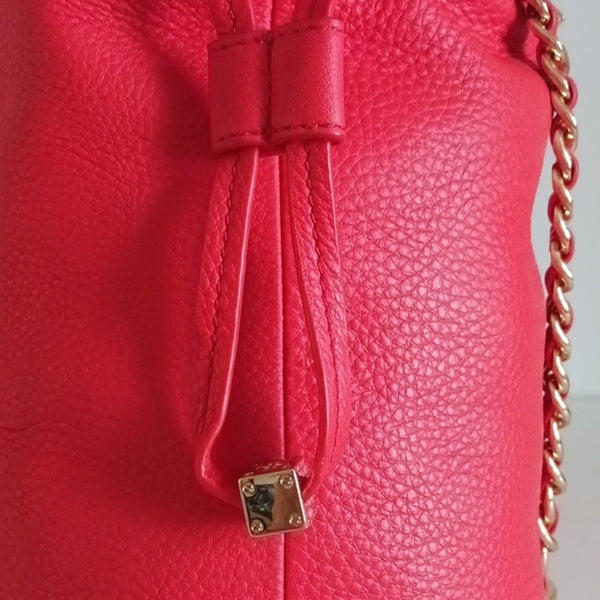 Tory Burch Large Coral Chain Strap Bag.