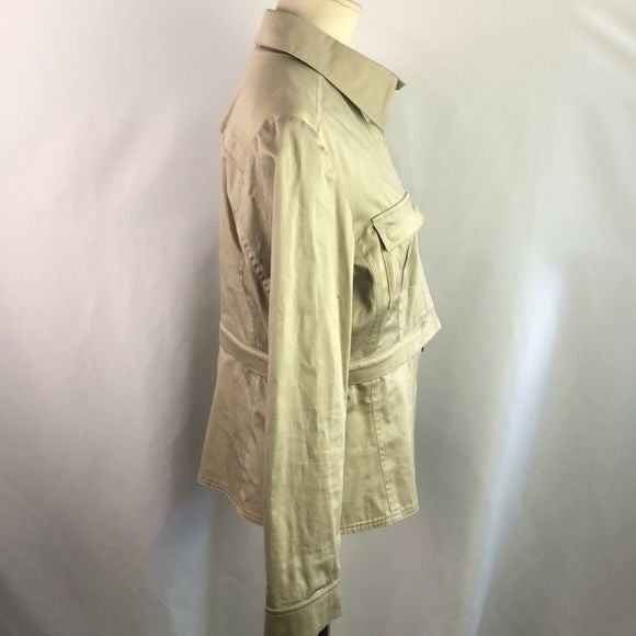 Ann Fontaine Tan Convertible Jacket