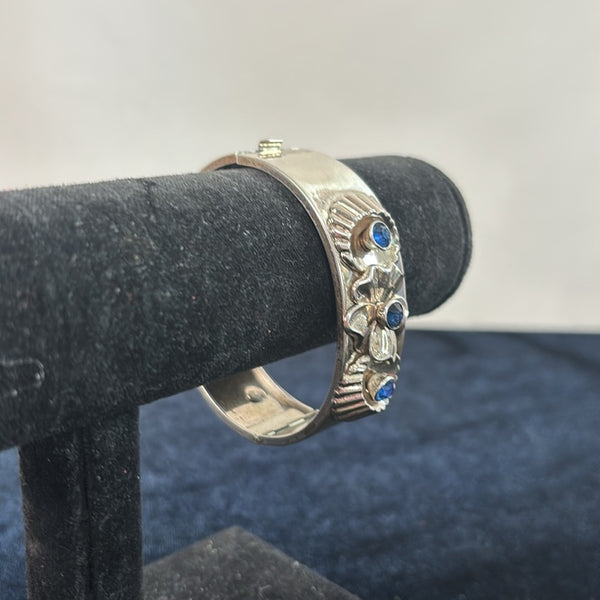Harry Iskinn 925 Cuff Blue Bracelet