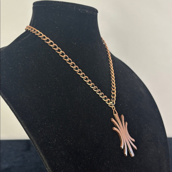 Vintage Renoir Copper Pendant Necklace