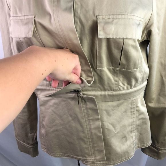 Ann Fontaine Tan Convertible Jacket