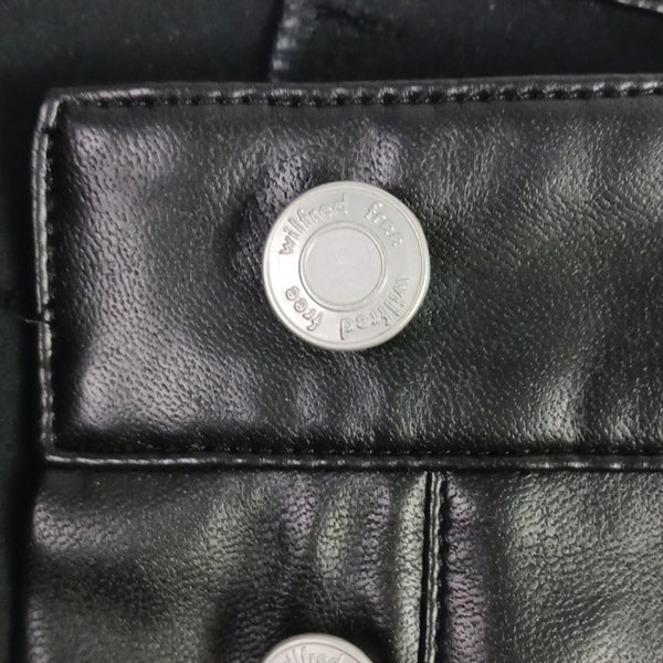 Wilfred Black Cargo Faux Leather Pants