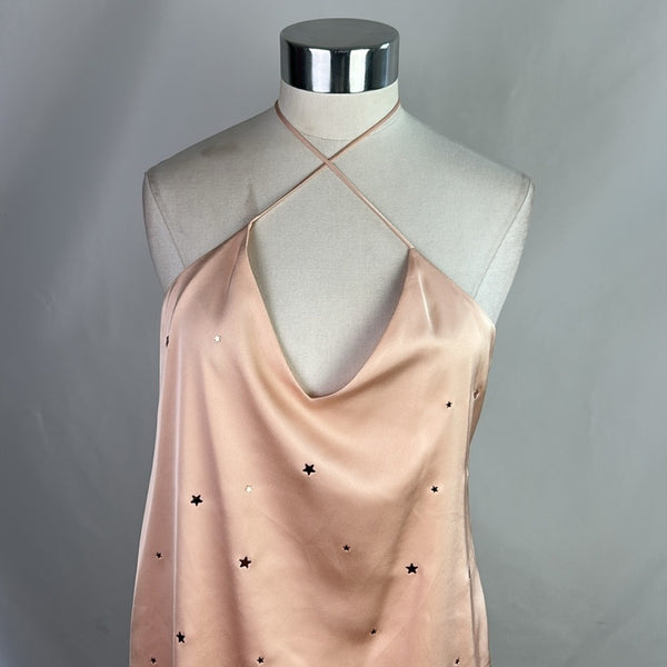 For Love and Lemons Pink w Stars Slip Dress