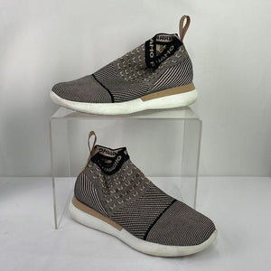 Salvatore Ferragamo Tan Black Sock Sneakers