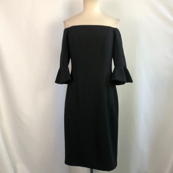 NWT Black Halo Black Off Shoulder Dress