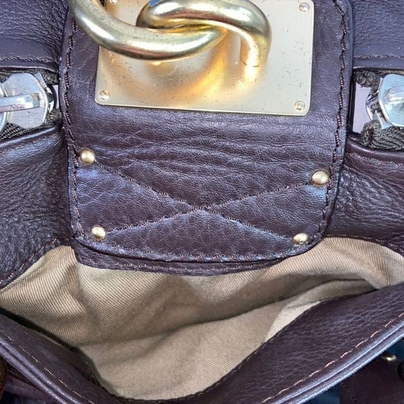 Chloe 2007 Chloe Paddington Brown Leather w/ Lock and Key Bag