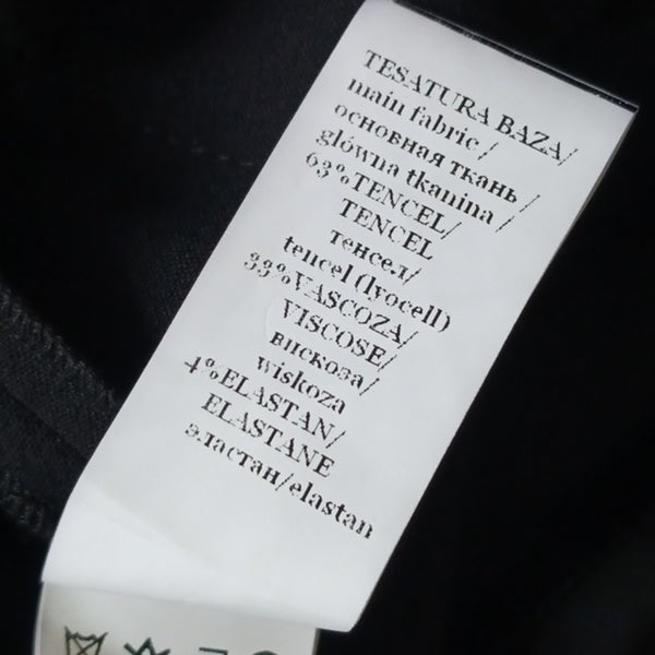 Nissa Black Long W Fringe Sleeveless Vest.