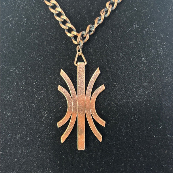 Vintage Renoir Copper Pendant Necklace