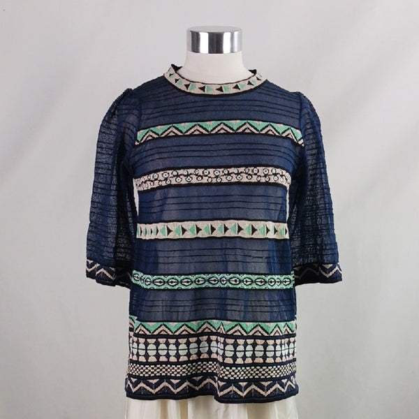 Missoni Navy W Print Sweater.