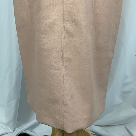 BCBG NWT Pink Faux Leather Dress