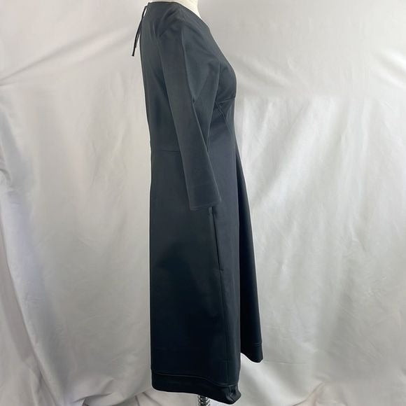 Dorothee Schumacher Black Fitted 3/4 Sleeve Dress
